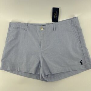 Polo Ralph Lauren Chino Shorts Women's 10 Medium Blue Cotton Preppy Resortcore